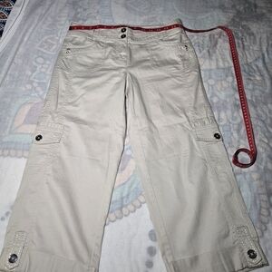 White House Black Market Light Tan Pants, beautiful stitching.  NWT